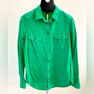 Love Tree Green Button Down Shirt